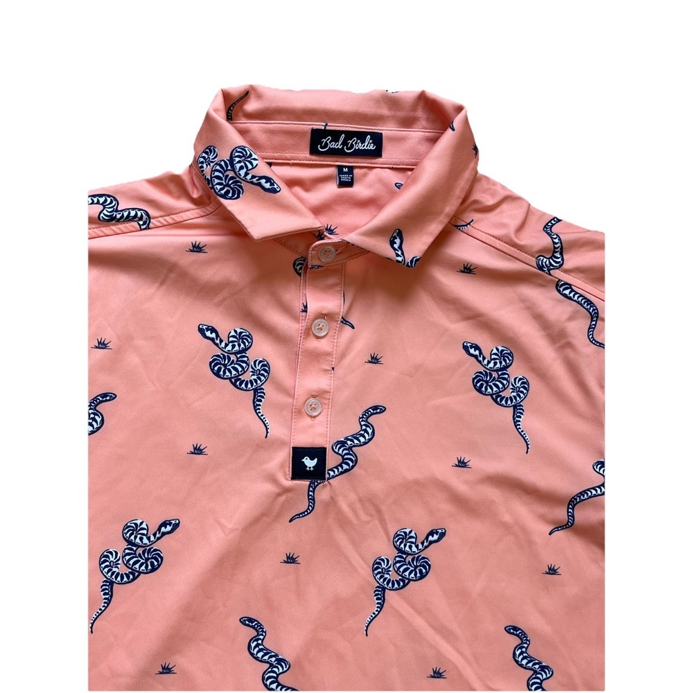 Bad Birdie Polo Shirt Mens XL Sidewinder Sundays Golf Casual Beach‎